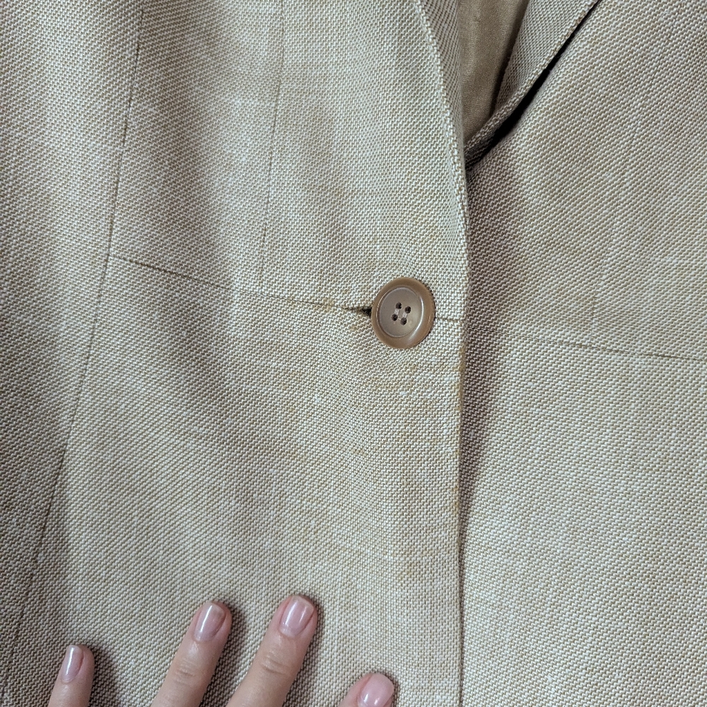 Vtg Pendleton Single Button Wool Blend Woven Blaz… - image 7